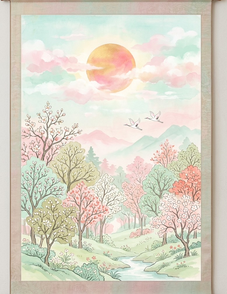 떠오르는 태양이 봄 호랑이의 산 위로 솟아오른 결 — 병인(丙寅) 일주의 풍경